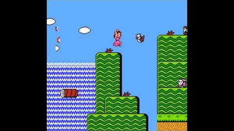 Super Mario Bros. 2 Game Genie Code: NETALV (LETALV for Prototype) - Low pitched music and sounds