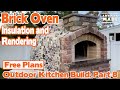 How to build a brick oven / Outdoor Kitchen Build - Part 8: Insulating and Rendering a Brick Oven