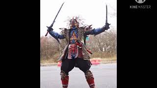 Armor hero scary music with pictures of power rangers monsters
