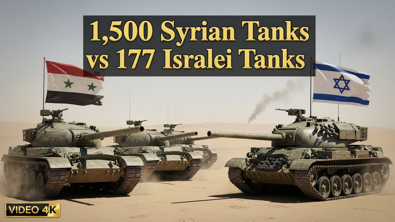 1500 сирийских танков против 177 израильских танков