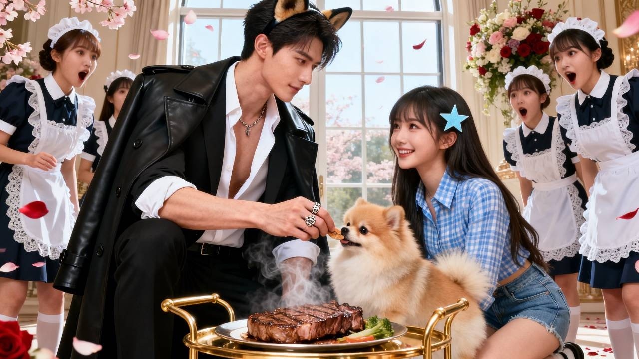 No one can stand arrogant 50yo CEO—until she wins his dog with treats. He falls for her!