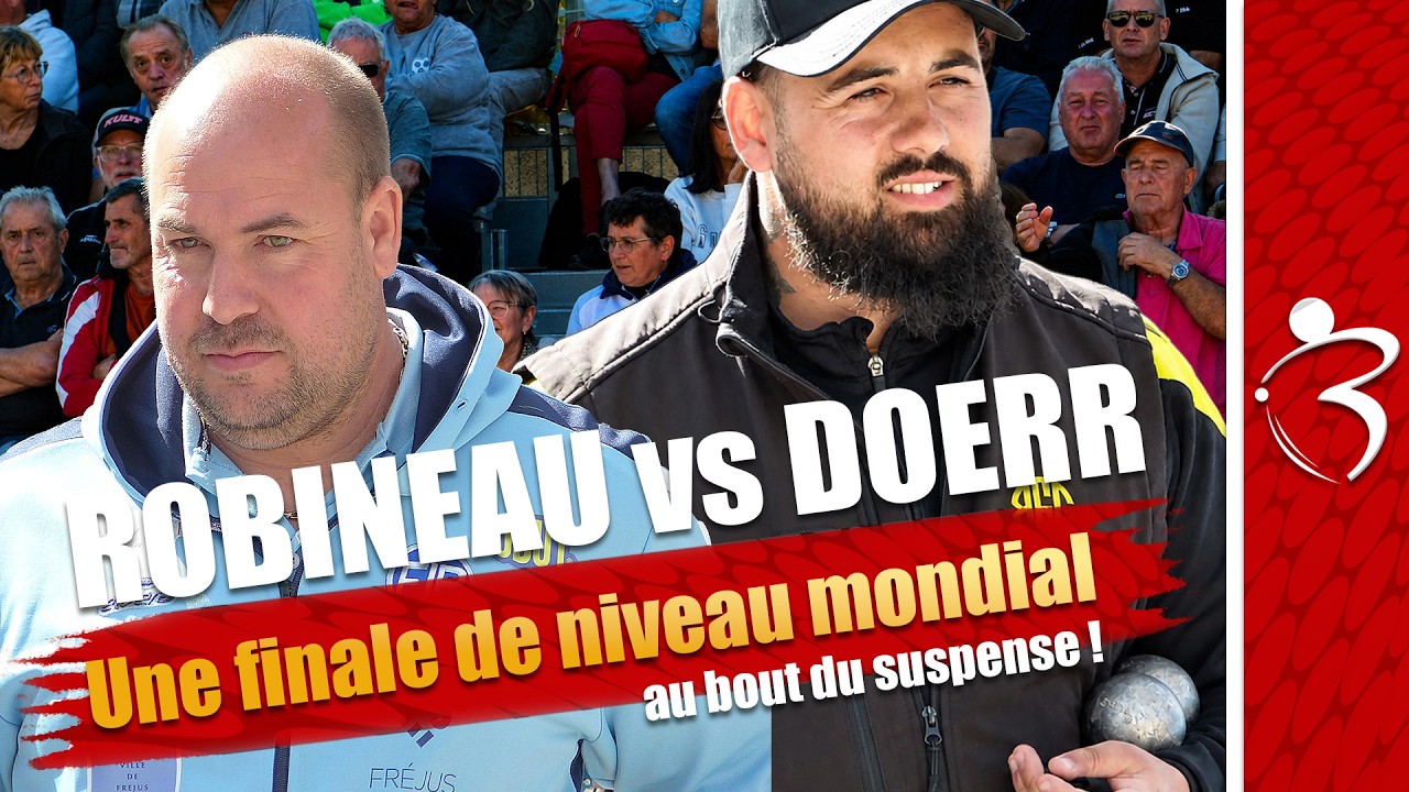 Miniature de la vidéo : 💪 ROBINEAU vs DOERR : une finale de niveau mondial au bout du suspense - Pétanque VAR tête-à-tête