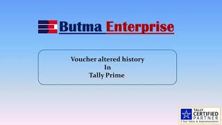 Audit Trail - Track Voucher Alteration History in Tally.ERP 9 (TDL)