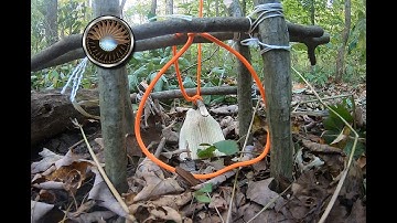 Primitive spring snare with platform trigger