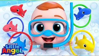 colorful sharks tub little angels kids cartoons songs nursery