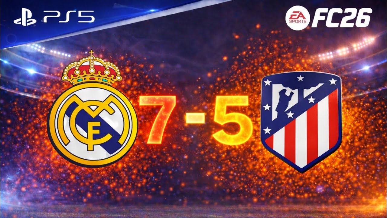 Real Madrid 7-5 Atletico Madrid – Real Players Went Crazy! | FIFA 26