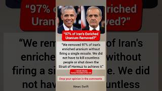 Obama: We REMOVED 97% of Iran's Uranium Without FIRING a MISSILE