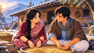 A Very Cold Winter Day in a Peaceful Village ❄️ | Ghibli Inspired Anime