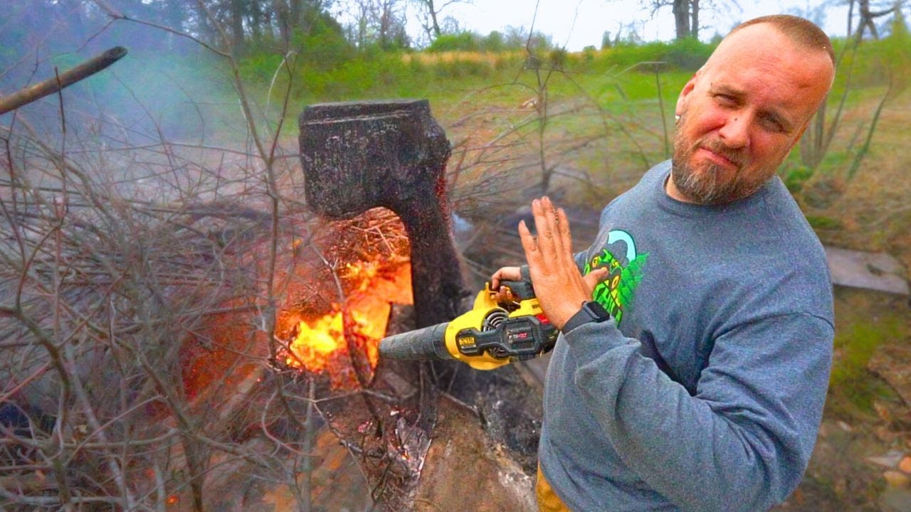 Stump Burning, Food Plots, and Pond Problems YouTube