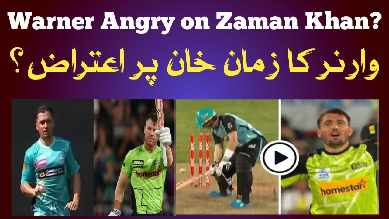 David Warner Complains to Umpire About Zaman Khan’s Bowling in Big Bash League