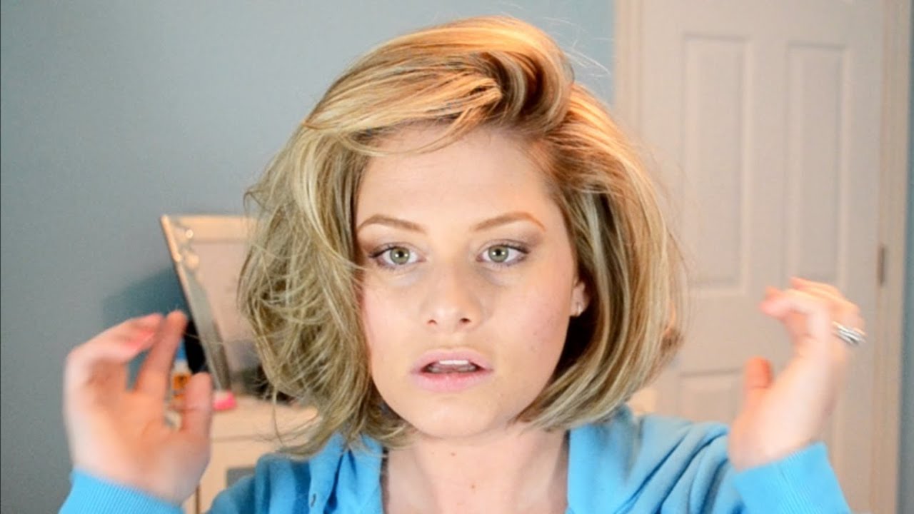 BIG Hair Tutorial! Hot Rollers In Short Hair - YouTube