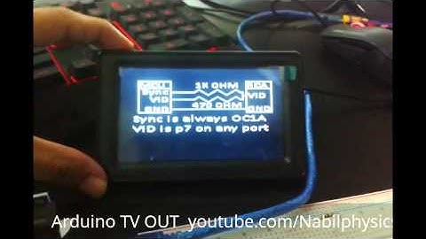 Arduino TV Out Tutorial by Nabil