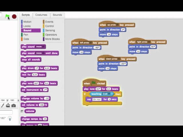 Playing a Game of Tag: Programming in Scratch 2.0 