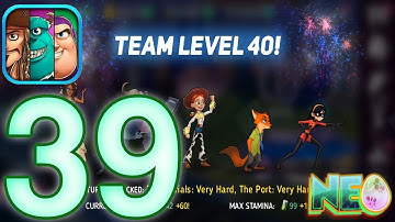 Disney Heroes: Battle Mode Gameplay Walkthrough Part 39 - Team Level 40! (iOS, Android)