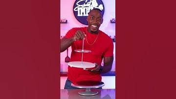 How to create a gravity defying cake #shorts