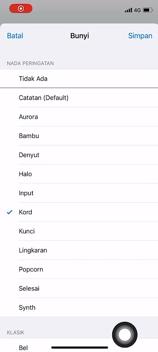 Nada Notifikasi iPhone Kord ✨