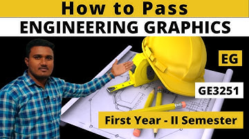 How to pass Engineering Graphics| EG| GE3251| First year| Tamil