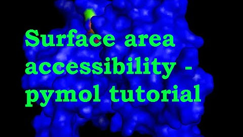 surface area accessibility - pymol tutorial