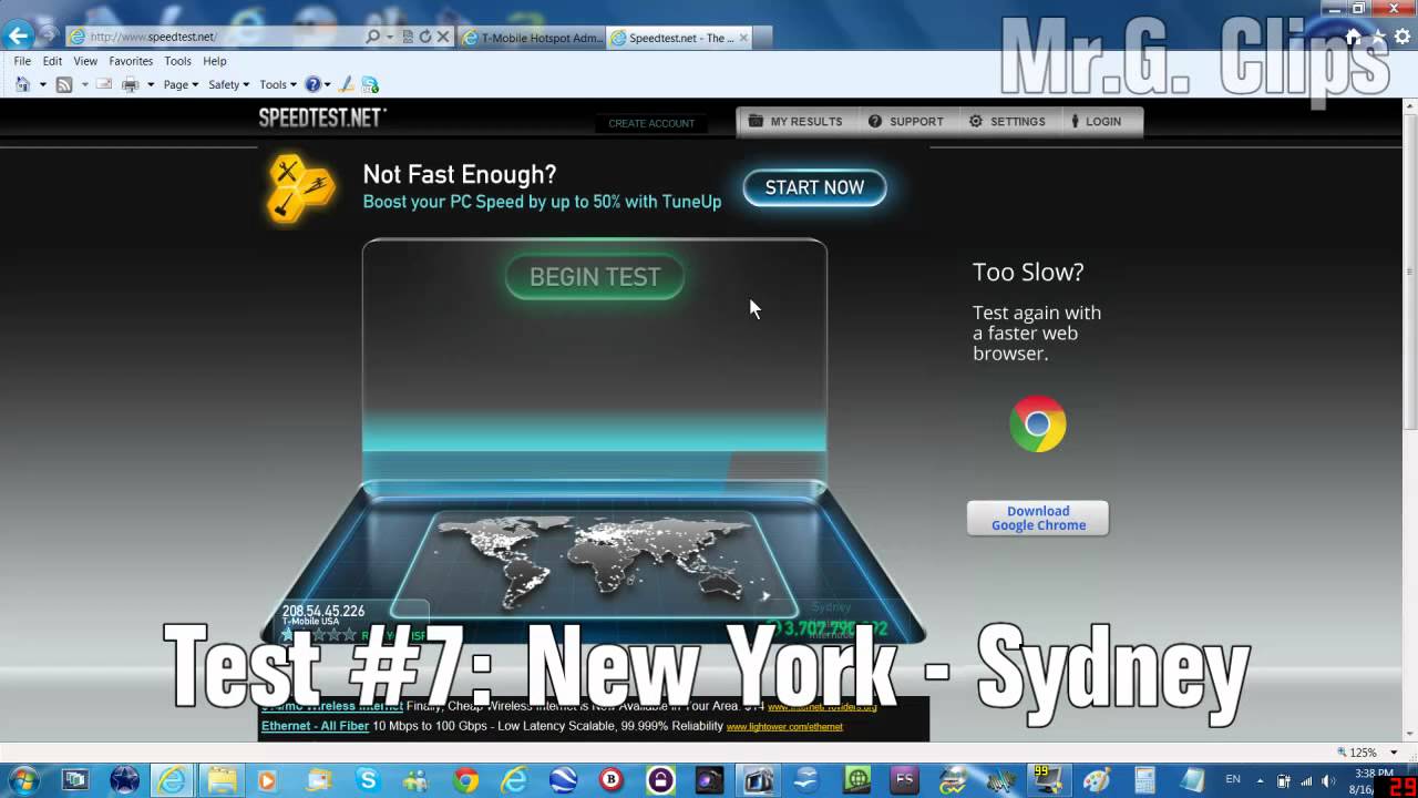 TMobile Sonic 4G Hotspot Mobile  Speed Test YouTube