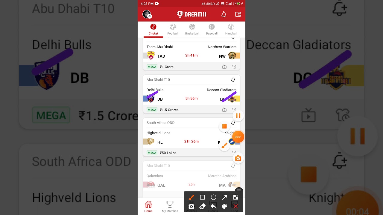 DB vs DG [MY DREAM TEAM ]