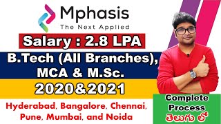 Mphasis Off Campus Drive 2021 | Mphasis recruitment 2021 in Telugu | Latest jobs 2021 | V the Techee