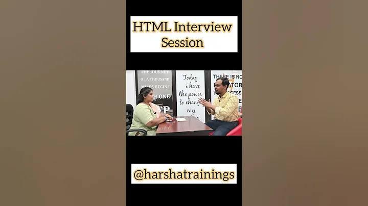 HTML Interview Questions and Answers that you should know | Part 09 | #html #harshatrainings