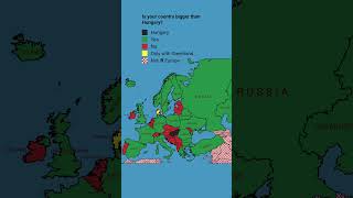 Is your country bigger than Hunagary? #foryou #map #europe #mapping #geography #hungary