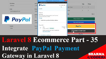 Laravel 8 Ecom Part-35 : PayPal payment gateway integration in laravel 8 ecommerce