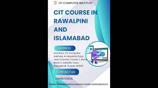 CIT Course In Rawalpindi And Islamabad