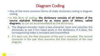 Unit - 3 - Lecture 01 Static Dictionary and Diagram Coding
