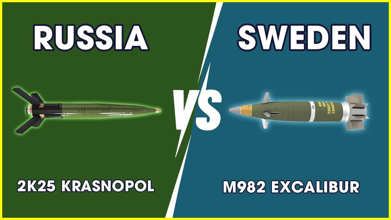 Who Wins!! Krasnopol vs Excalibur: Which Guided Munitions is the Most Powerful | Military Summary
