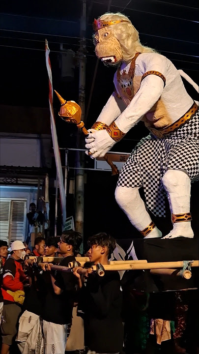 MASCOT !! GIANT HANOMAN #shorts #carnival #ogohogoh #carnival