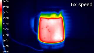 Tea with the Predator (boiling water through a thermal camera)