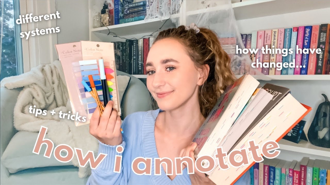 how I annotate my books ! (super simple & aesthetic) (routine