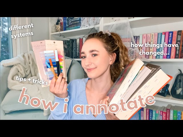 how I annotate my books ! (super simple & aesthetic) (routine