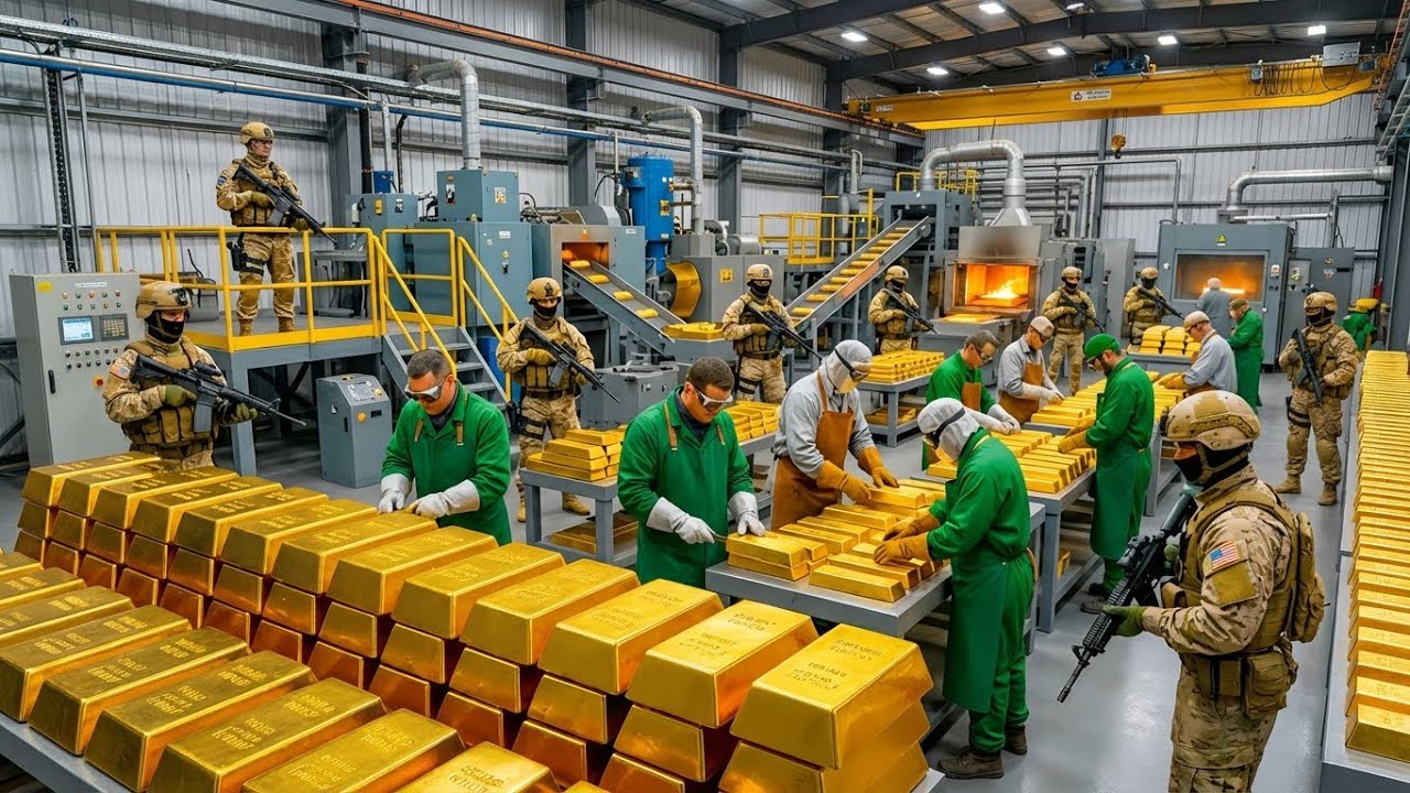 Inside a High-Security Gold Factory: How Pure 24K Gold Bars Are Made ( Full Process )