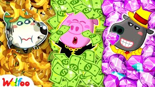 Rich vs Broke vs Giga Rich | Wolfoo Plays Extreme Hide and Seek for Kids | Wolfoo Channel