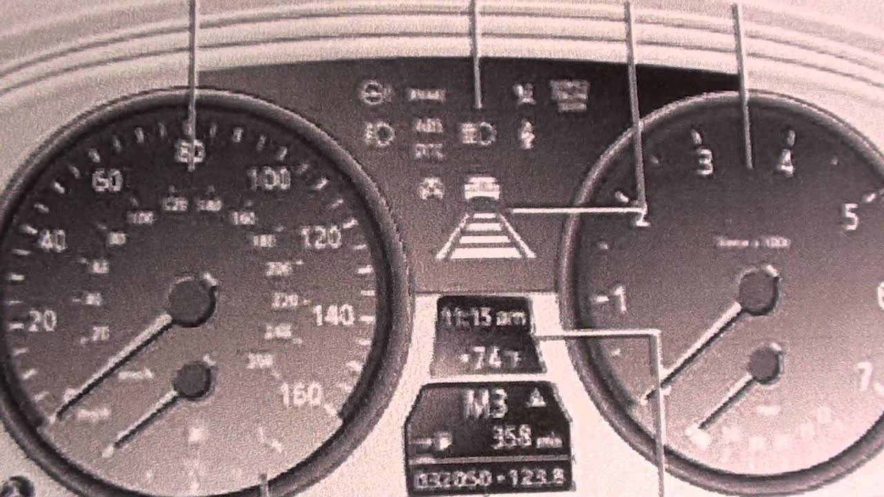 Bmw warning triangle on dash #5