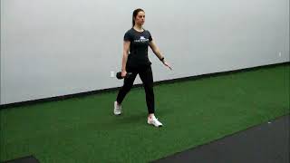 29 Lunge - Dumbbell Offset Split Squat (Single Arm Suitcase Grip)