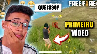 REAGINDO A MEU PRIMEIRO VÍDEO DE FREE FIRE!!