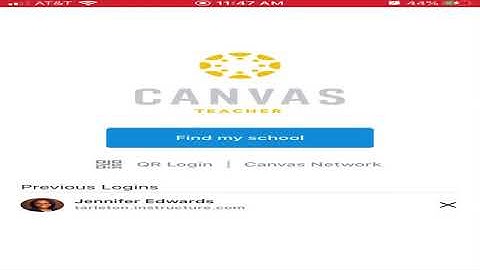 You can LOG ON to Canvas with a QR Code?