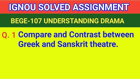 BEGE-107 IGNOU SOLVED ASSIGNMENT Q. 1