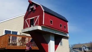 Birdhouse barns I have built in our garden. This video I show you the bird houses that I have built in the last 2 years. Using scraps from my Gardening projects and firepit project