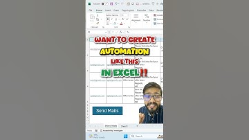 Want to Create Automation in Excel‼️Send E-mail Automatically with Excel #exceltips #excel #shorts
