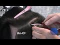 Video: SL ONe Extensions Human Hair Remy NanoRing (color ombre BLACK and SILVER)