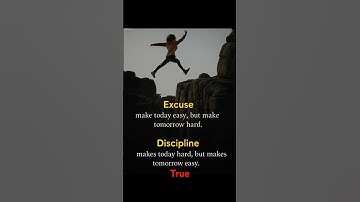 Excuses make today easy but tomorrow Hard #world #discipline #excuses #hardwork #easy #shorts #short