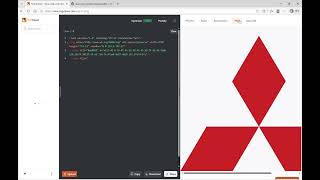 How to create a "Mitsubishi icon" with the SVG Viewer website screenshot 5