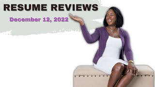 Resume Reviews