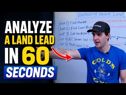 How To Analyze A Land Lead In 60 Seconds