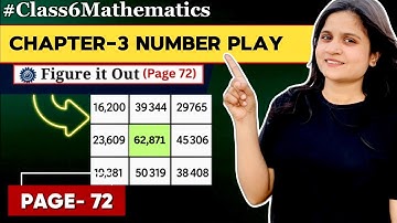 Chapter - 3 Number play | ( Page 72 ) | Class 6th | Maths #ganitaprakash #class6th  #maths
